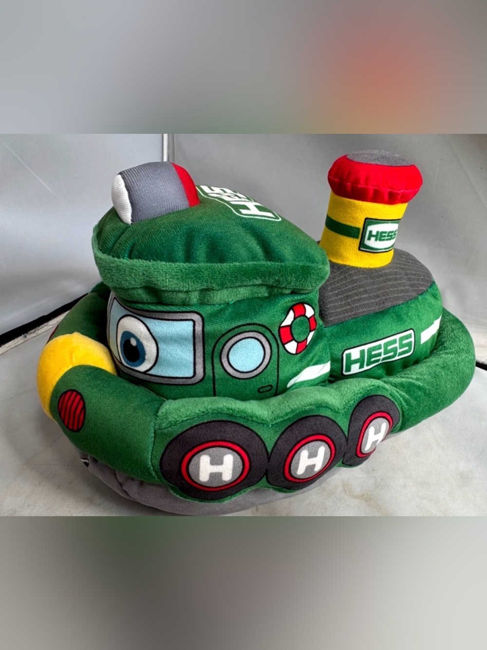 Hess 2023 Plush Tugboat Toy Tug Boat Truck With Light and Sound Tested & Works!